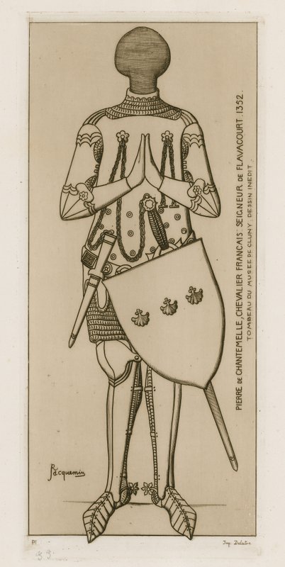 Pierre de Chantemelle, francouzský rytíř, lord z Flavacourtu, 1352. od Raphael Jacquemin