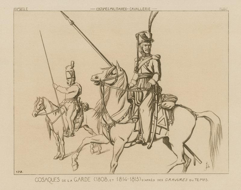 Ruští kozáci gardy (1808 a 1814-15) od Raphael Jacquemin