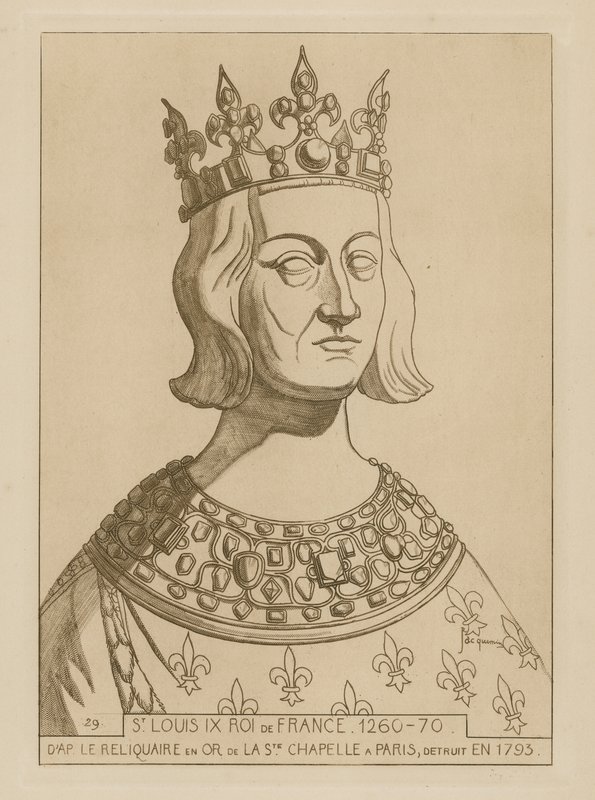 Svatý Ludvík IX., francouzský král, 1260-1270 od Raphael Jacquemin