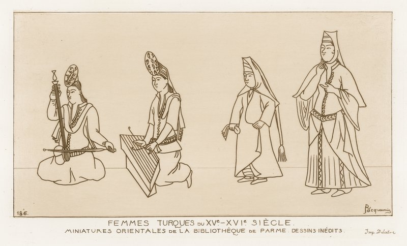 Turecké ženy z 15.–16. století od Raphael Jacquemin
