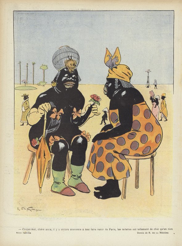 Ilustrace pro Le Rire (barevná litografie) od Raymond de la Neziere