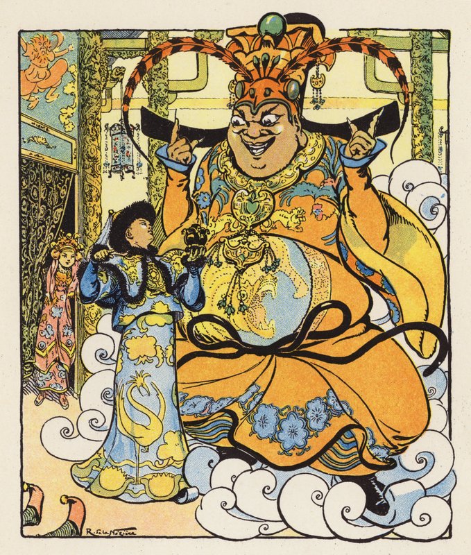 Les Mille et Une Nuits / Tisíc a jedna noc (barevná litografie) od Raymond de la Neziere