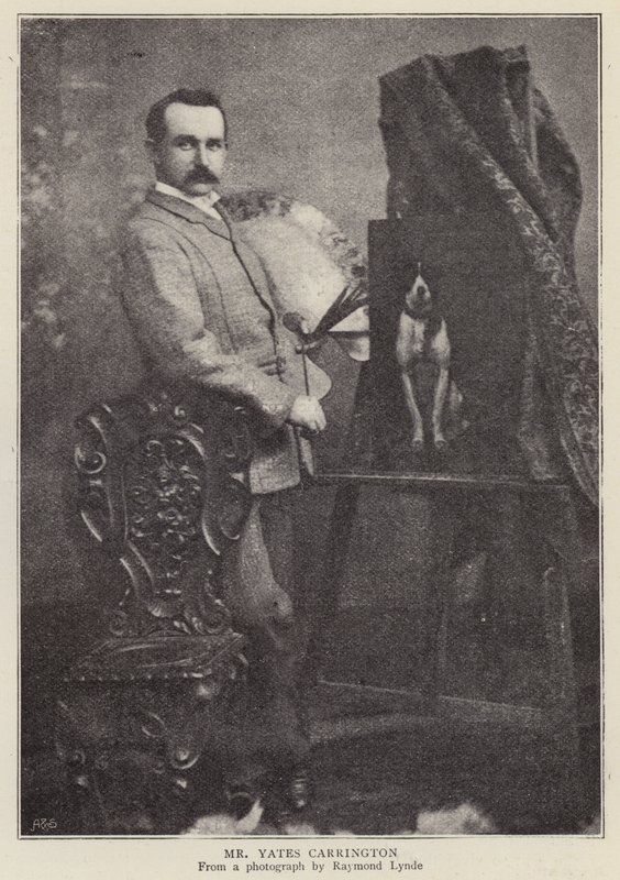 James Yates Carrington , anglický umělec (černobílá fotografie) od Raymonde Lynde