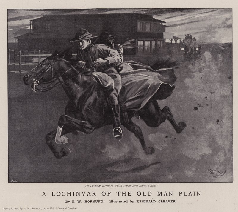 Lochinvar z planiny Old Man (litografie) od Reginald Thomas Cleaver