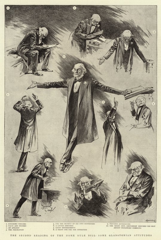 Druhé čtení návrhu zákona o domovské příslušnosti, některé gladstonovské postoje (lit.) od Reginald Thomas Cleaver