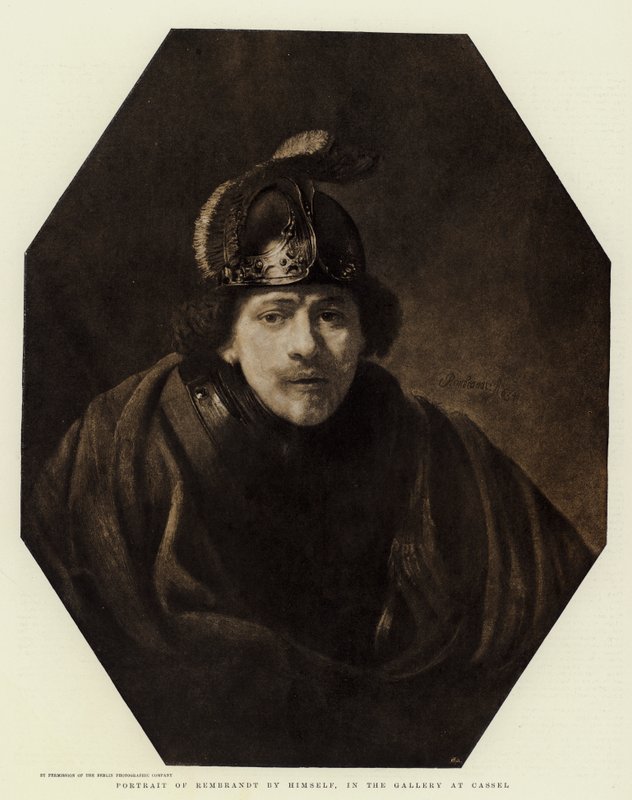 Samotný portrét Rembrandta v galerii v Casselu od Rembrandt van Rijn