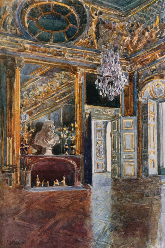 Předsíň známá jako Oeil de Boeuf, Versailles od Rene Binet