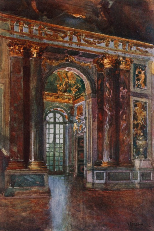 Podloubí v zrcadlovém sále, Versailles od Rene Binet