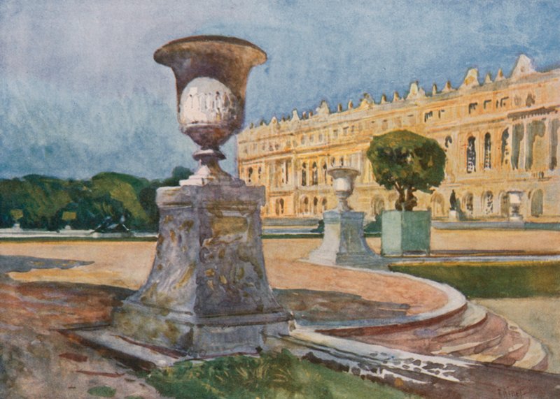 Centrální fasáda, před Parterre d