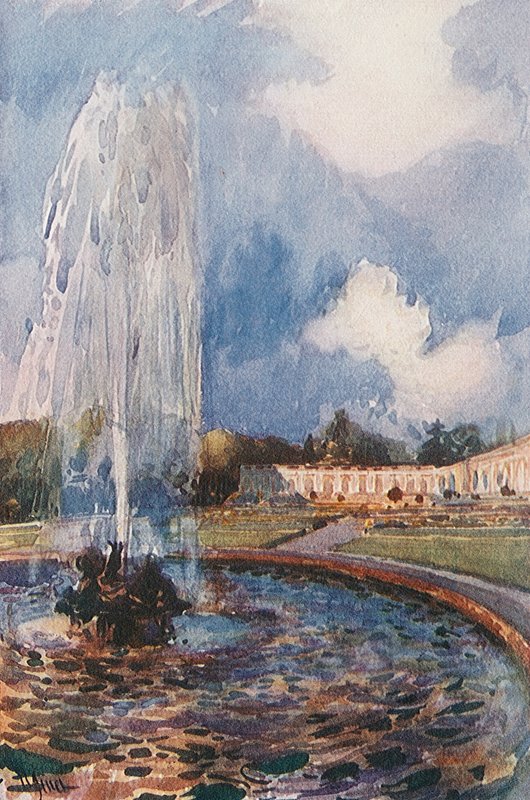 Fontána v Grand Trianon, Versailles od Rene Binet