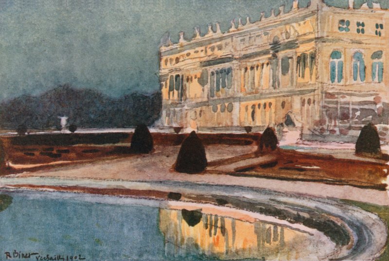 Palác z jižního parteru, Versailles od Rene Binet