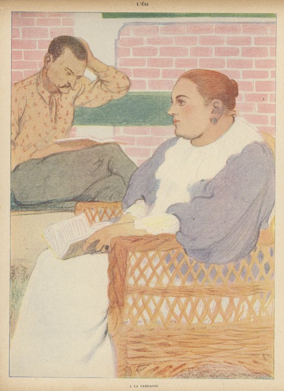 Léto: na venkově (barva lito) od Rene George Hermann Paul