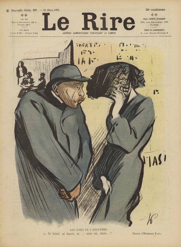 Radosti z cizoložství. Ilustrace pro Le Rire od Rene George Hermann Paul