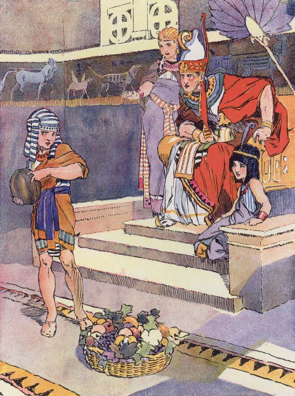 Malý Egypťan za Ramsese II (barevné lito) od Rene Vincent