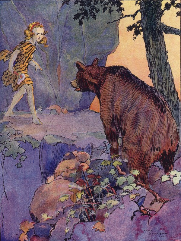 Holčička z doby kamenné (barva lito) od Rene Vincent