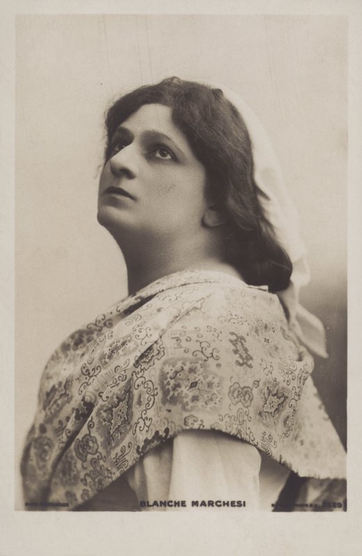 Blanche Marchesi, francouzská mezzosopranistka. od Reutlinger Studio