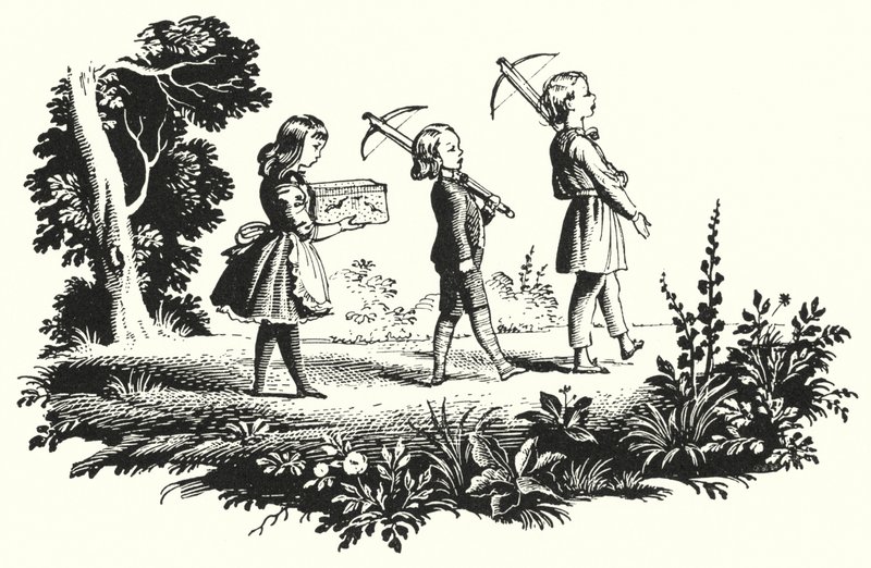 Hans Christian Andersen: Květiny malé Idy (litho) od Rex (after) Whistler
