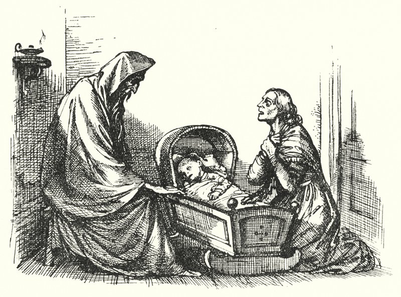 Hans Christian Andersen: Příběh matky (litho) od Rex (after) Whistler