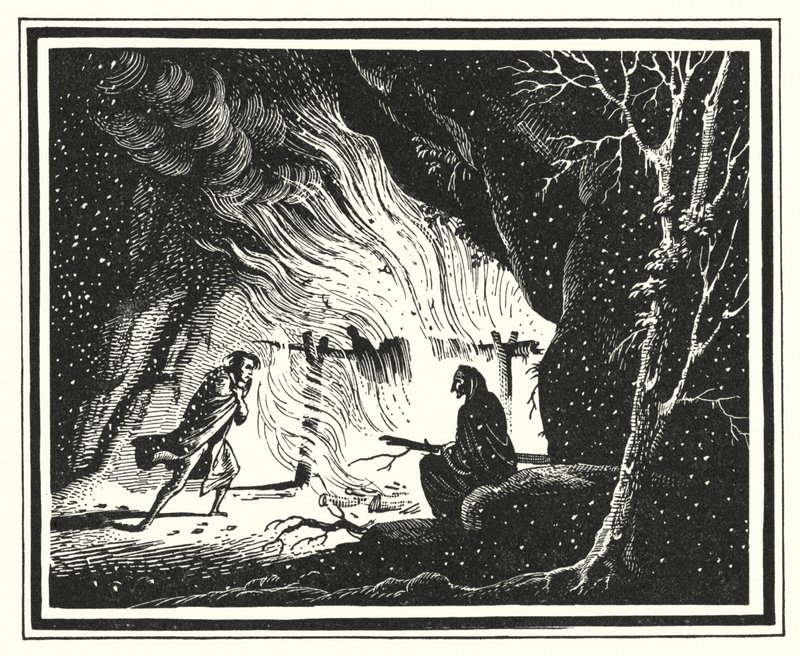 Hans Christian Andersen: Rajská zahrada (litho) od Rex (after) Whistler