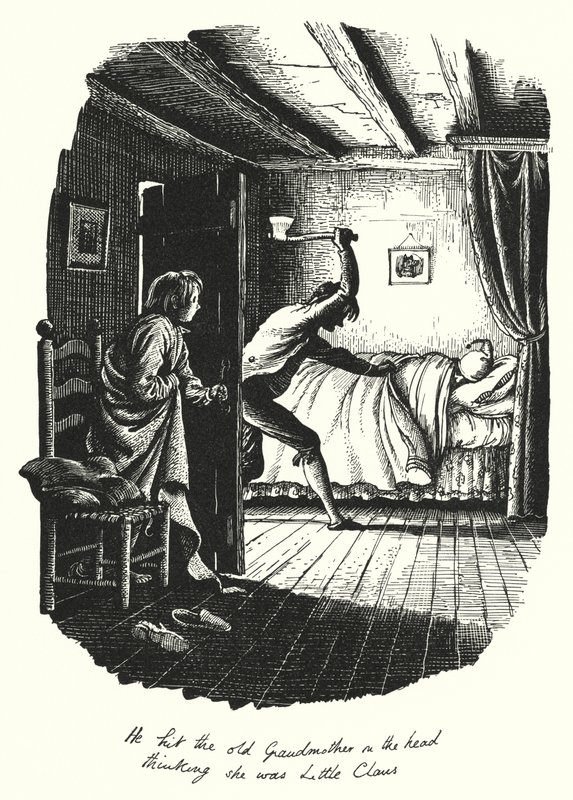 Hans Christian Andersen: Velký Claus a malý Claus (litho) od Rex (after) Whistler