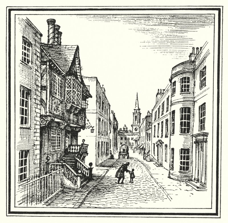 Hans Christian Andersen: The Old House (litho) od Rex (after) Whistler