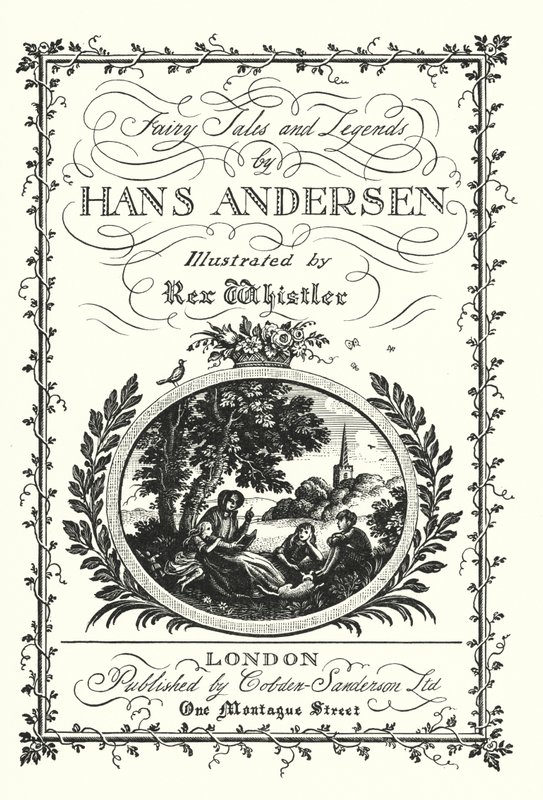 Titulní strana pro Pohádky a legendy od Hanse Andersena (litho) od Rex (after) Whistler