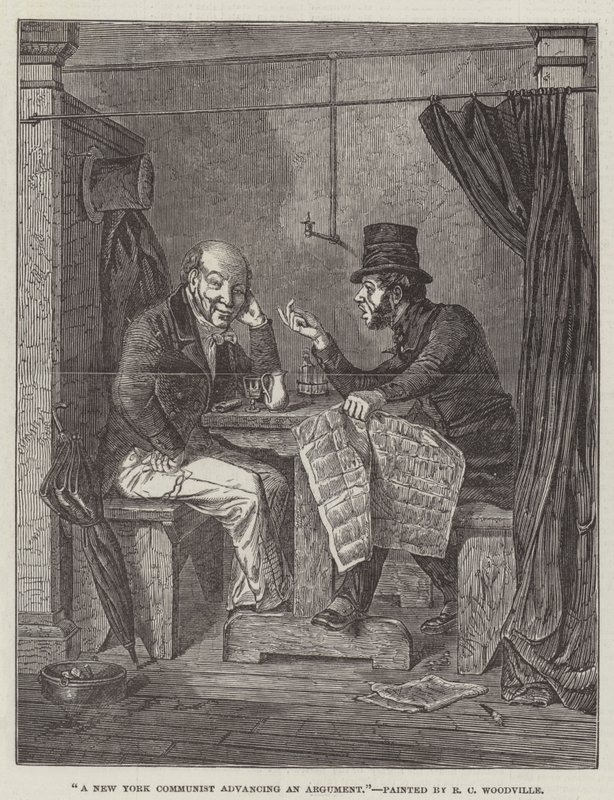 Newyorský komunista prosazující argument od Richard Caton Woodville junior