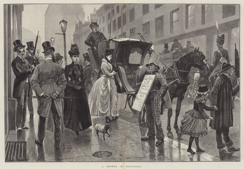 Sprcha na Piccadilly od Richard Caton Woodville junior