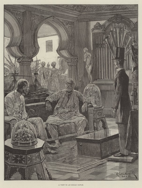 Návštěva u indického nawaba od Richard Caton Woodville junior