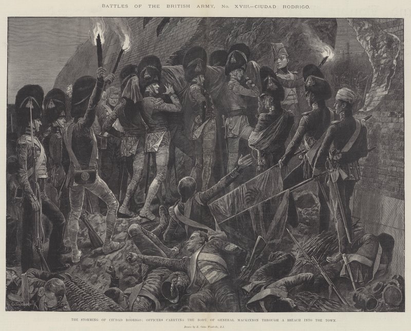 Bitvy britské armády, Ciudad Rodrigo od Richard Caton Woodville junior