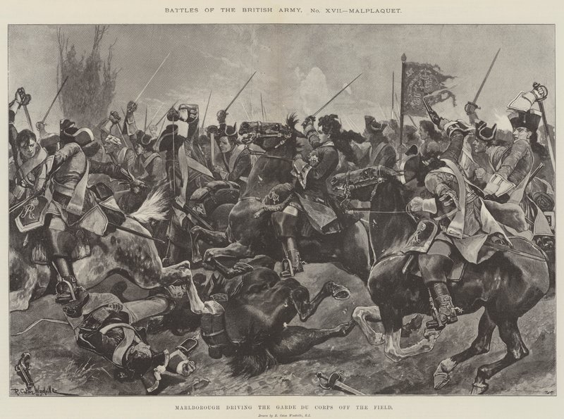 Bitvy britské armády, Malplaquet od Richard Caton Woodville junior