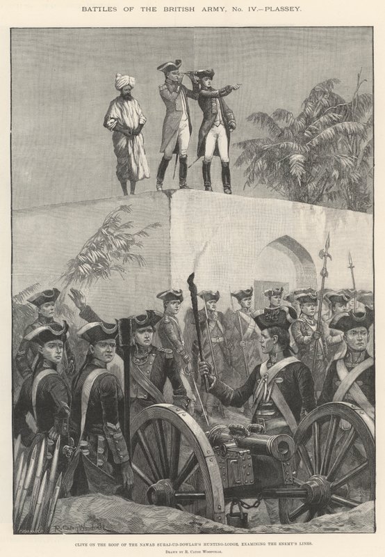 Bitvy britské armády, Plassey od Richard Caton Woodville junior