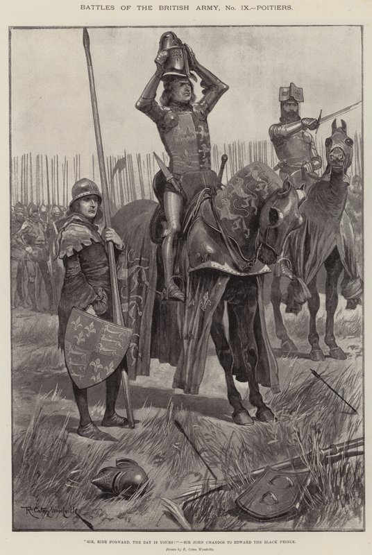 Bitvy britské armády, Poitiers od Richard Caton Woodville junior