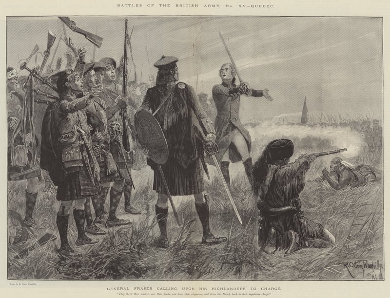 Bitvy britské armády, Quebec od Richard Caton Woodville junior