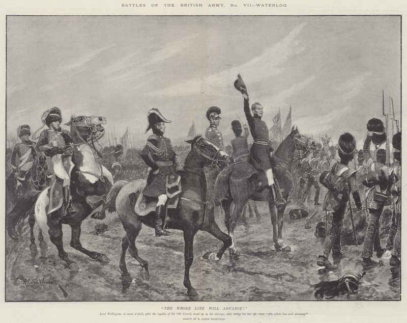 Bitvy britské armády, Waterloo od Richard Caton Woodville junior