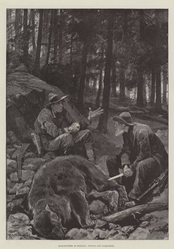 Lovci medvědů v Montaně, Victors a Vanquished od Richard Caton Woodville junior