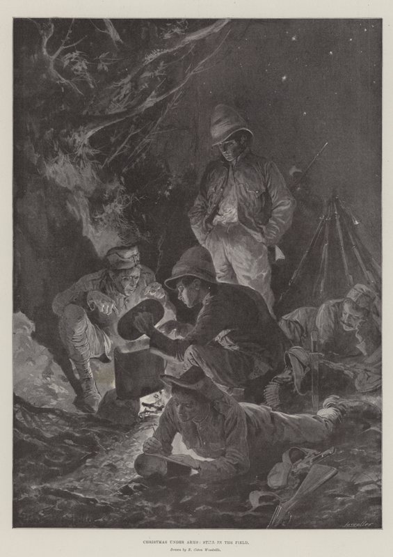 Vánoce ve zbrani, stále v poli od Richard Caton Woodville junior
