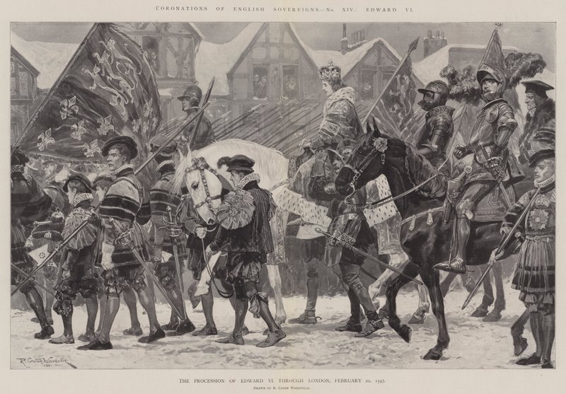 Korunovace anglických panovníků, Edward VI. od Richard Caton Woodville junior