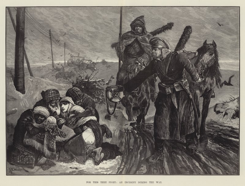Za to bojují, incident během války od Richard Caton Woodville junior