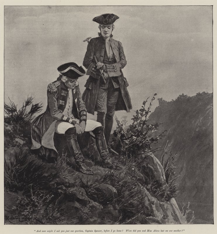 Ilustrace pro knihu Plukovník císařství, Emily Lawlessová od Richard Caton Woodville junior