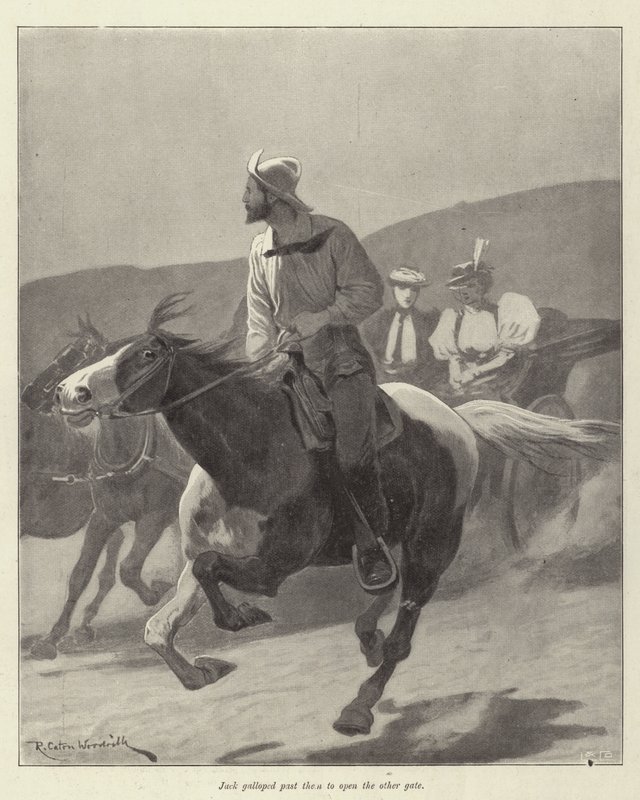 Ilustrace pro The Courage of Pauline Camacho od Morley Roberts od Richard Caton Woodville junior