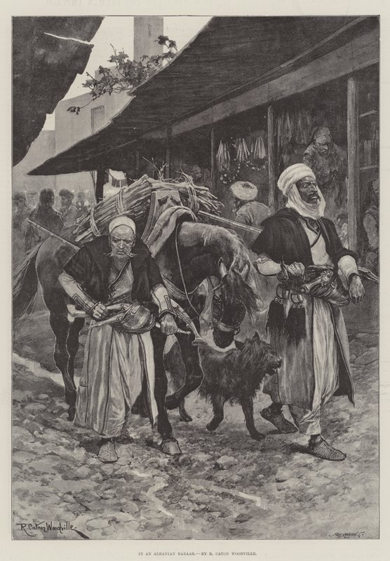 V albánském bazaru od Richard Caton Woodville junior