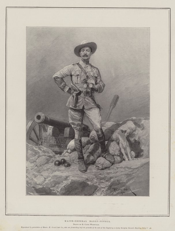 Generálmajor Baden-Powell od Richard Caton Woodville junior