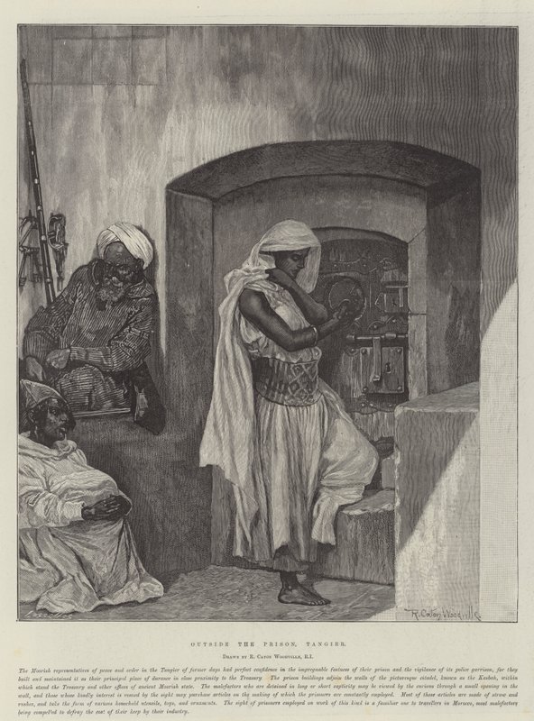 Mimo věznici, Tangere od Richard Caton Woodville junior