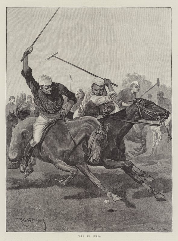 Polo v Indii od Richard Caton Woodville junior