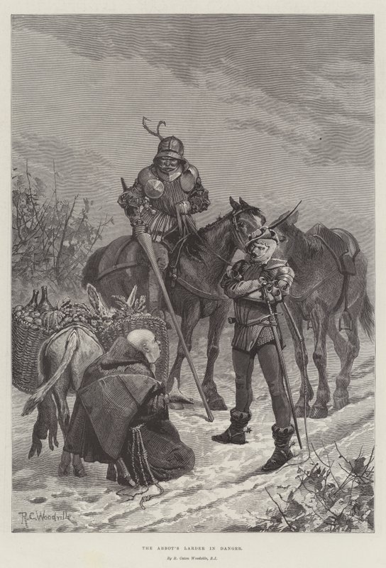 Opatova spíž v ohrožení od Richard Caton Woodville junior