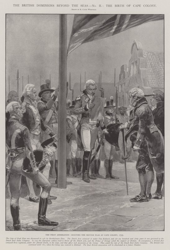 Britská nadvláda za mořem, zrození Cape Colony od Richard Caton Woodville junior