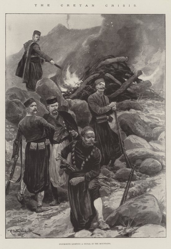 Krétská krize od Richard Caton Woodville junior