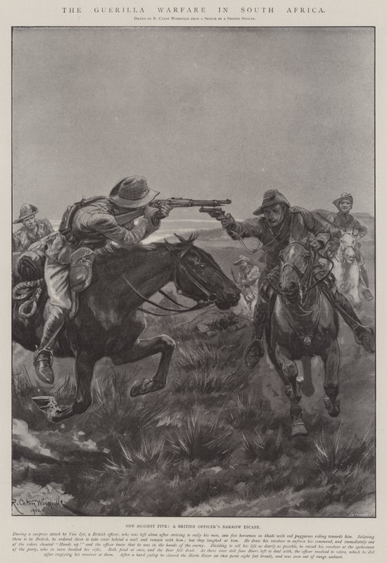 Guerilla Warfare v Jižní Africe od Richard Caton Woodville junior
