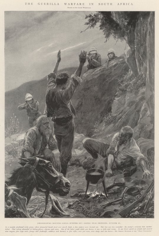 Guerilla Warfare v Jižní Africe od Richard Caton Woodville junior